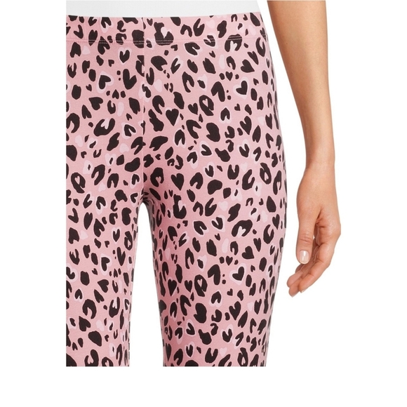 No Boundaries NEW Junior's High Rise Ankle Length Suede Pink & Black Legging 884 - Picture 2 of 5